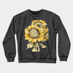 Yellow Sunflowers, Illustration Crewneck Sweatshirt